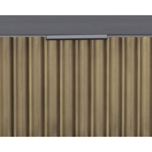 Carlin 32 X 24 inch Black / Antique Brass Night Stand